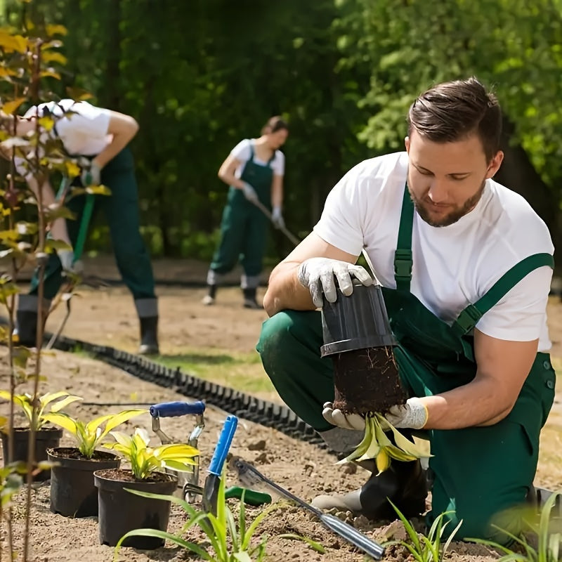 2024 Durable Manganese Steel Garden Weeder with 6 Tines and Rubber Handle