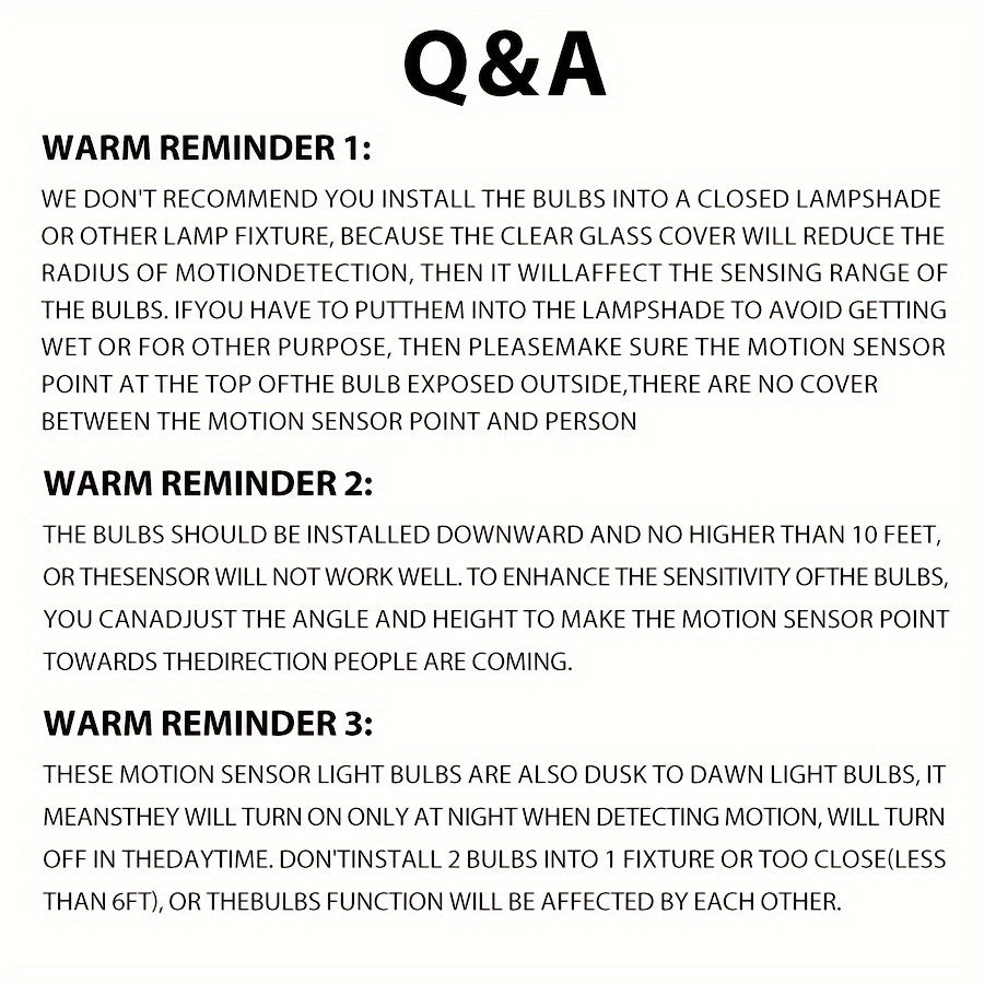 9W A19 LED Harakat sensori chiroq, quyosh botishi va tong, kunduzgi yoki issiq oq, E26