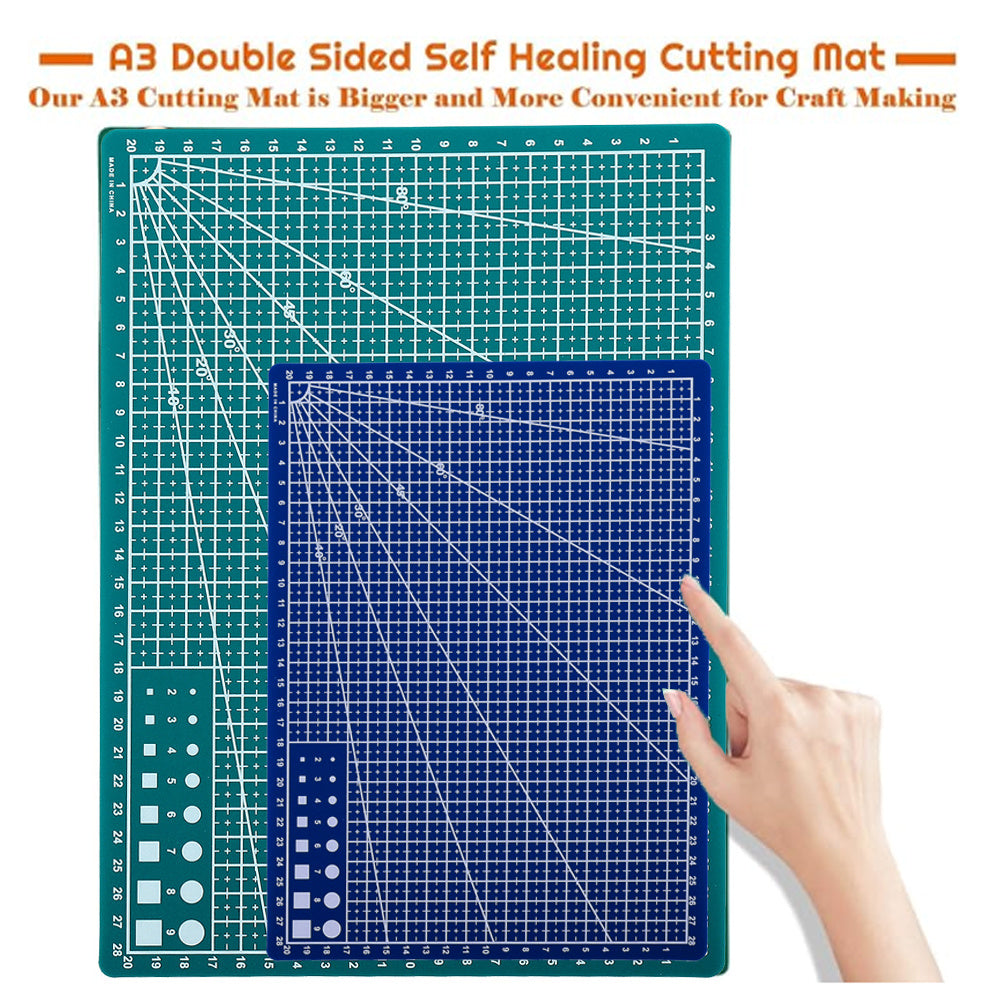 A3 Rotary Cutting Mat for Sewing and Crafts Durable PP Material