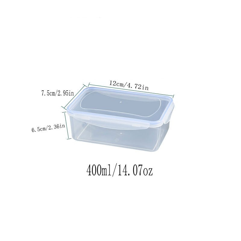 Unisex Plastic Storage Box Microwave Safe Food Container 1/4 Pcs Set