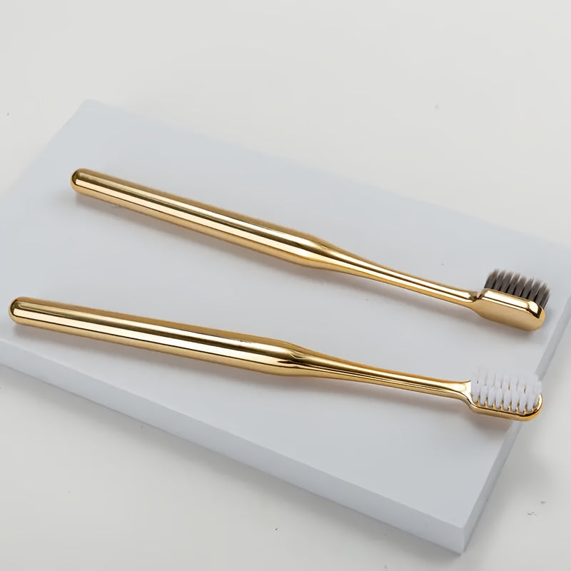 Luxury Soft Bristle Toothbrush Set for Adults with Sensitive Gums and Deep Cleaning