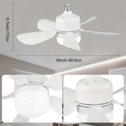 Smart Ceiling Fan with LED Light, Adjustable Brightness, 3-Speed, Remote Control, Easy Installation