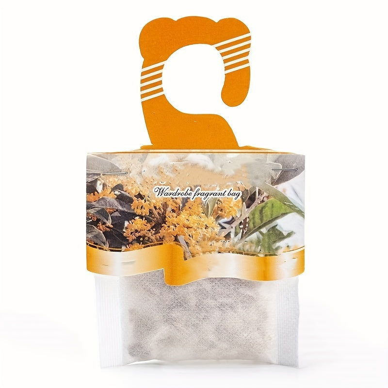 5pcs Lavender Osmanthus Scented Polyester Sachets Closet Car Bedroom Freshener Bags