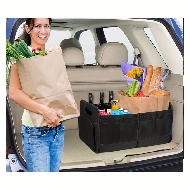 Large Capacity Car Trunk Organizer Foldable Oxford Storage Box for Vehicle
