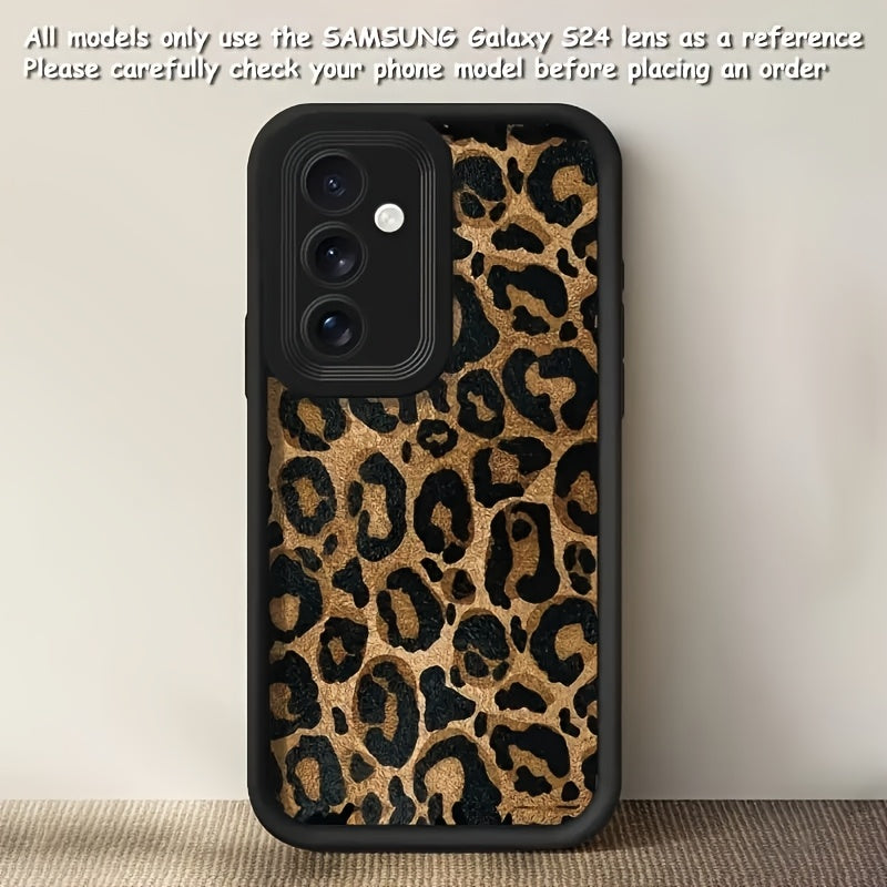 Full Screen Leopard Print TPU Phone Case for Samsung Galaxy S and A Series
