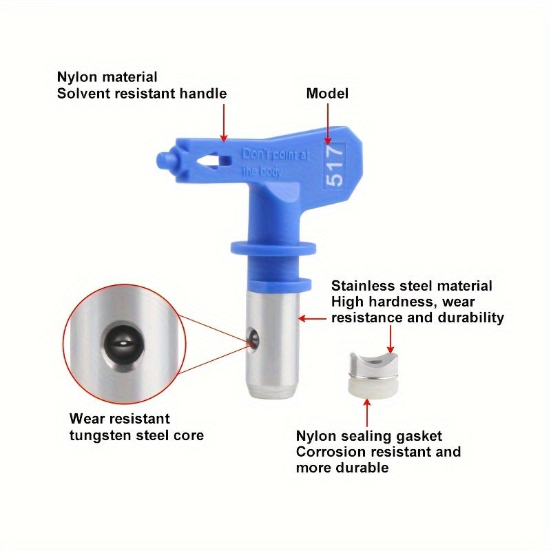 Высокопроизводительный безвоздушный краскопульт Blue Airless, не требует питания, прочный пластик и металл