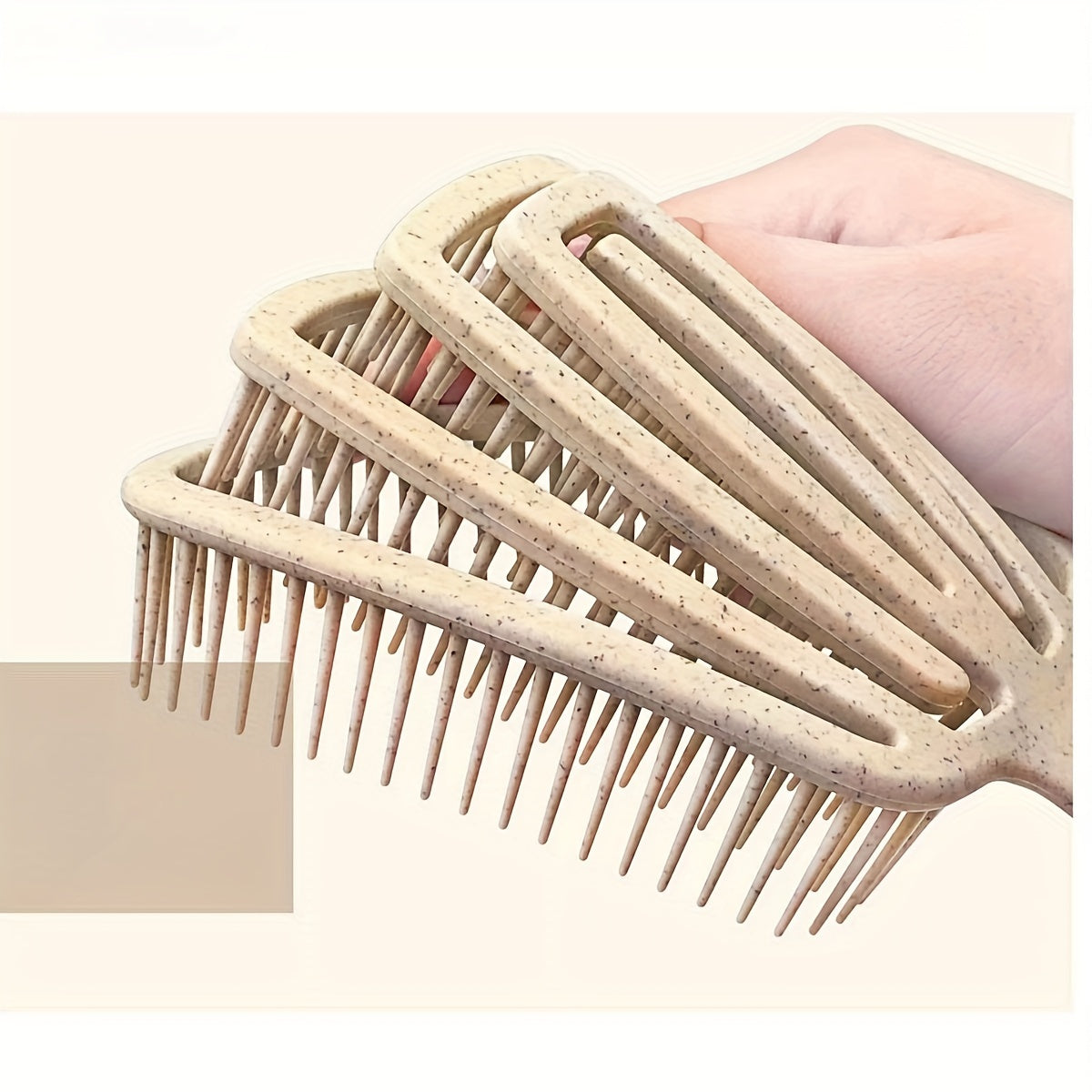 Detangling Brush Set with Large Teeth Comb and Massage Design for Wet and Dry Hair