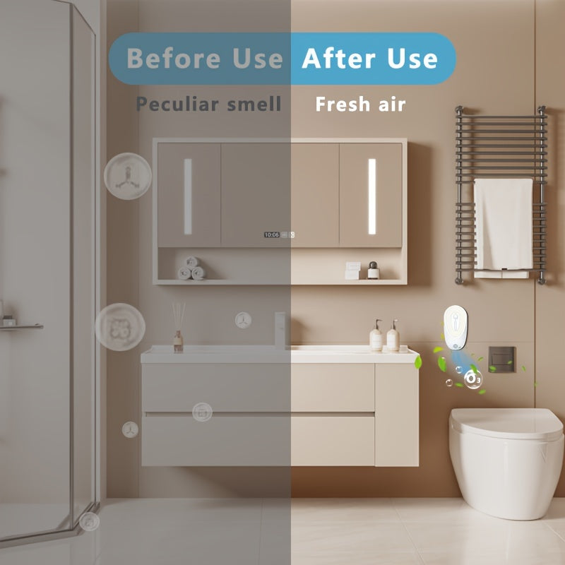 Освежитель воздуха для устранения запахов в туалете, очиститель воздуха, настенный сенсор, ночник