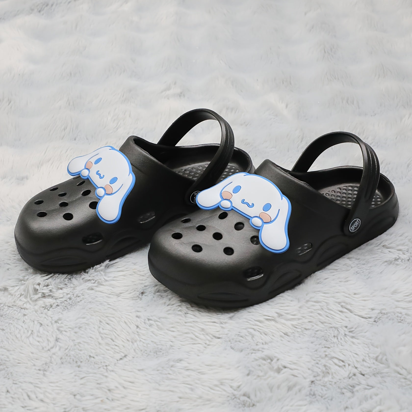 Women's EVA Slip-On Sandals Breathable Summer Indoor Outdoor Black Blue