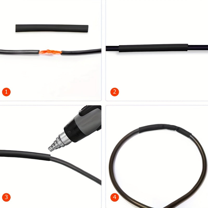 127pcs Heat Shrink Tube Kit Assortment 2:1 Cable Insulation Polyolefin