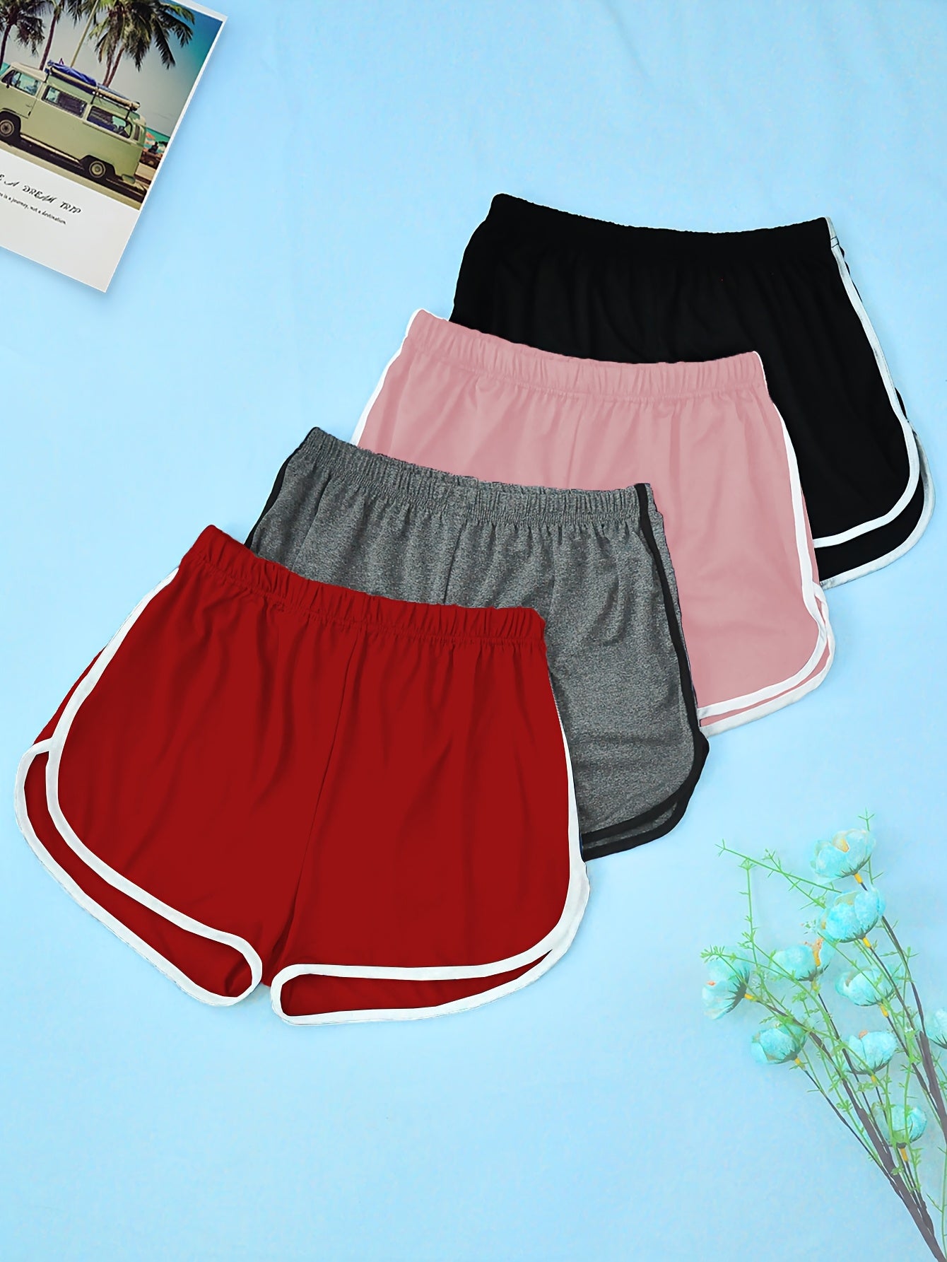 Women's Pajama Pants Set, Casual Slim Fit Shorts, Large Size Nightwear