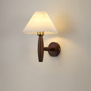 Wooden Wall Sconce Nordic Retro Japanese Style Beige Dark Brown Hardwired Indoor