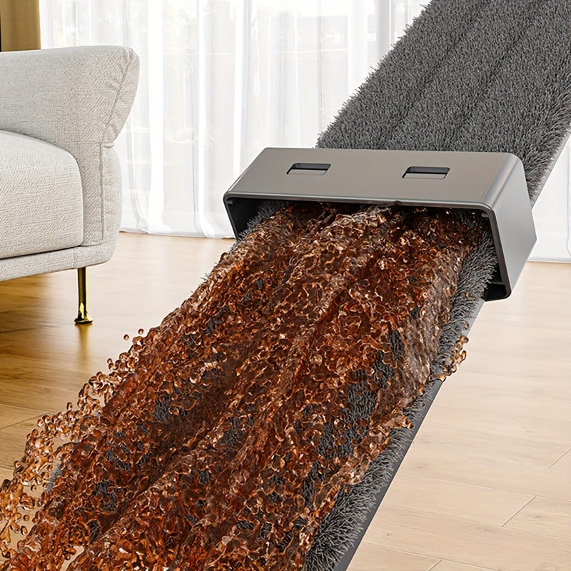 Yog'och poll uchun spreylash mop 350ml, 2 ta qayta ishlatiladigan tolali yostiq bilan to'ldiriladigan