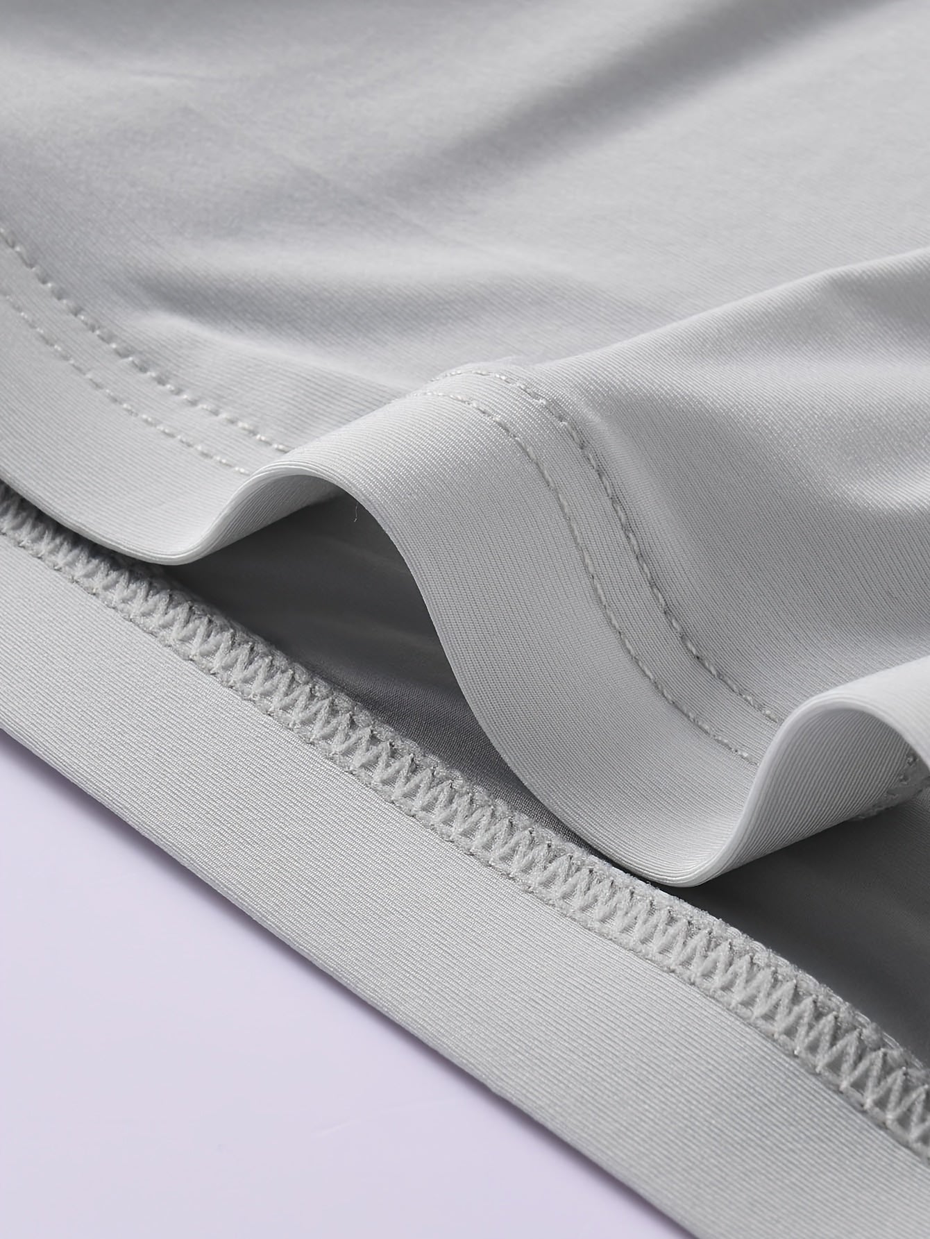 Men's 4-Pack Seamless Boxer Briefs Breathable Nylon Spandex Knit Shortie Underwear