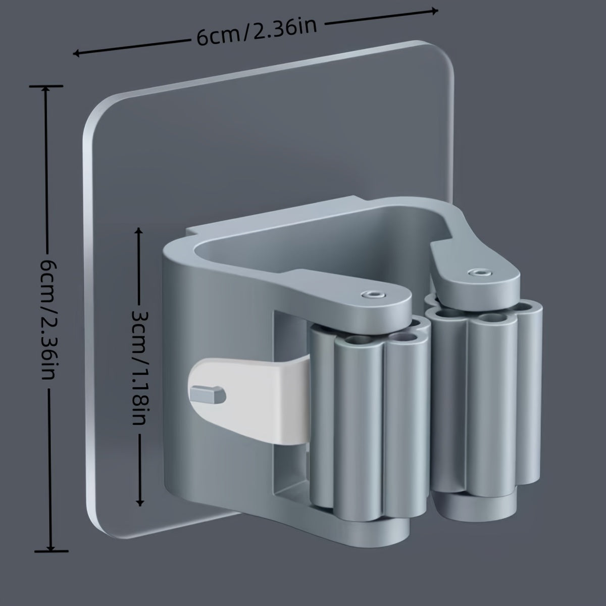 Двухсекционный настенный держатель для швабры и метлы без сверления, полка для хранения для кухни и ванной