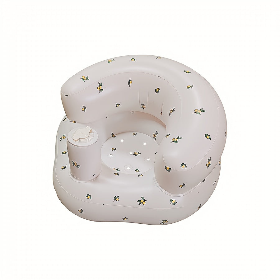 Inflatable Infant Seat for 3-36 Months with Built-In Air Pump and Back Support