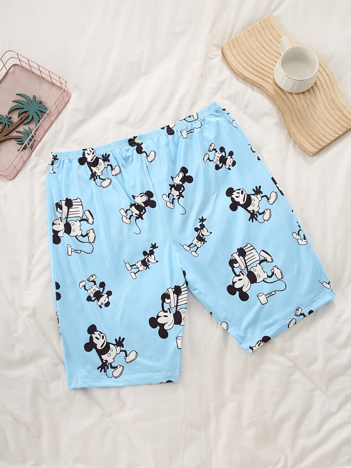 Pack de 4 pantalones cortos de dibujos animados para niñas, algodón suave, verano, casual, para niños pequeños