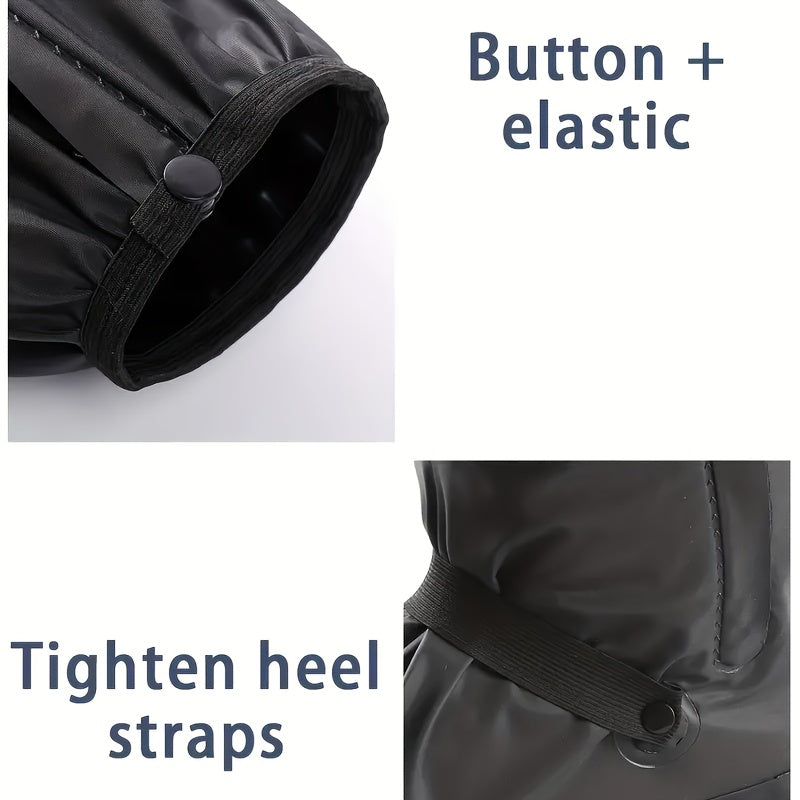 Unisex Waterproof Shoe Covers Lightweight PVC Casual Solid Color Pair