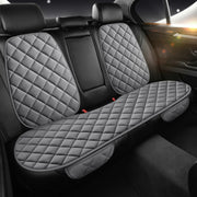 Set of 3 Polyester Car Seat Cushions with Plush Backrest Covers Universal Fit All-Season
