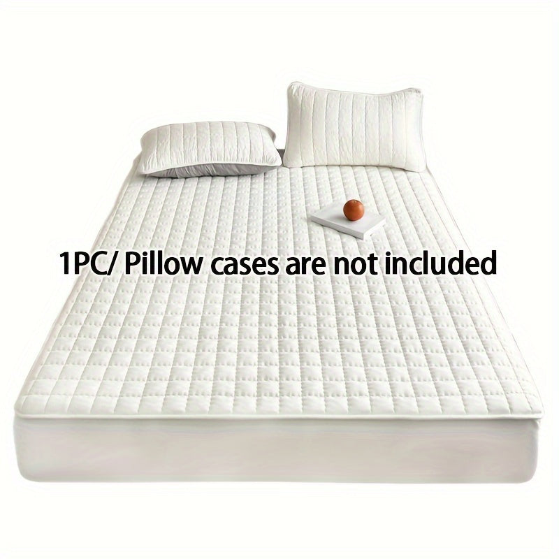 Waterproof TPU Fitted Sheet Thickened Quilted Breathable Soft and Comfortable Square Color