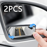 2 Packs Car Side Blind Zone Rearview Mirrors Adjustable Wide-Angle Parking Mirrors