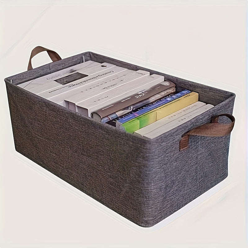 Fabric Storage Box with Steel Frame and Polyester Drawer Organizer for Clothes and Pants