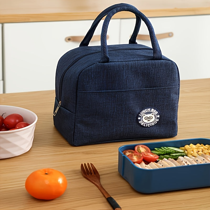 Insulated Oxford Cloth Lunch Bag with Aluminum Foil Lining for Work School Outdoor