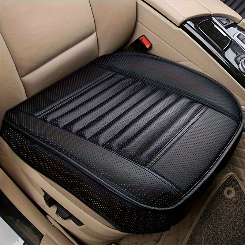 Universal Breathable PU Leather Car Seat Cushion Protector Anti-Slip Mesh Ventilation