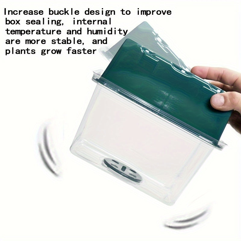 Kit de propagación de plántulas con luz de crecimiento de 8 núcleos y control de iluminación de 24 horas