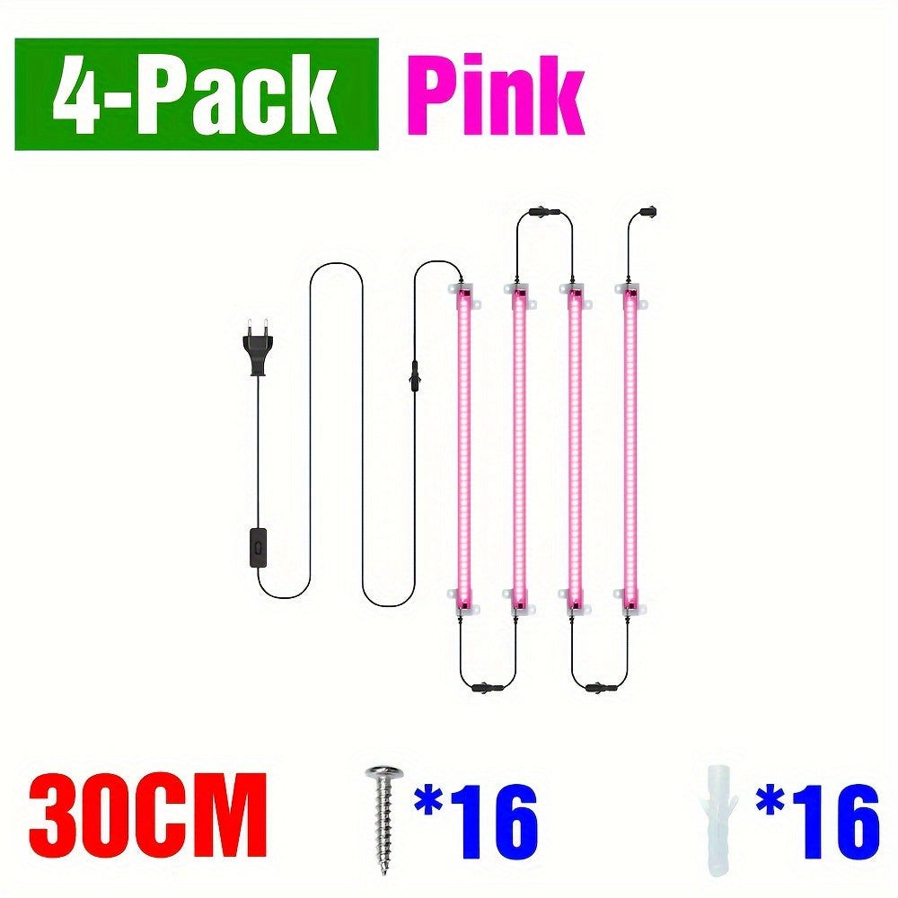 220V Full Spectrum LED Grow Light with 12 Heads 50cm for Indoor Plants Hydroponics Greenhouse