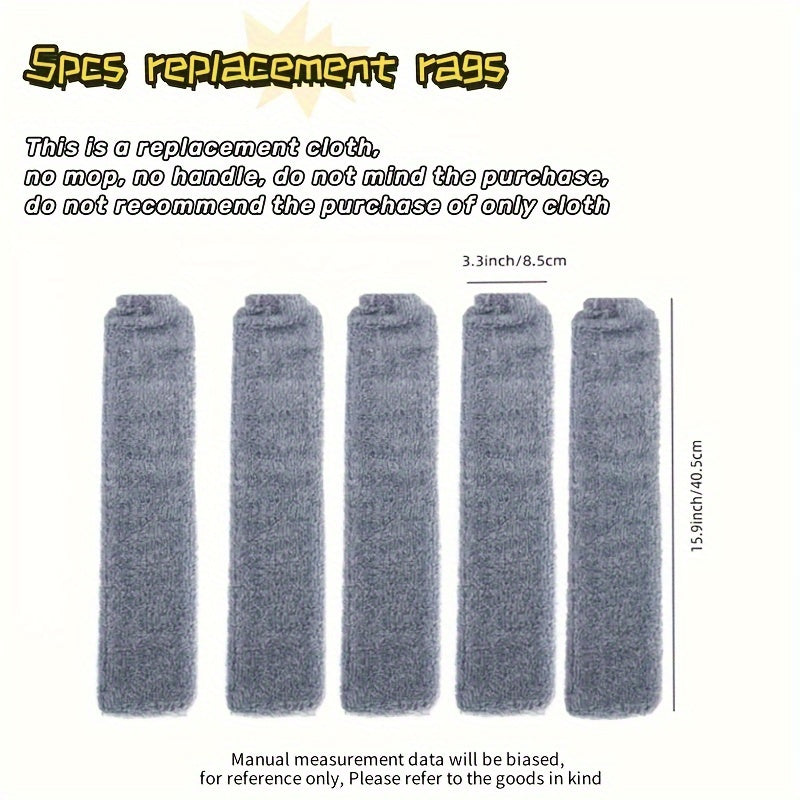 5 ta mikrotoʻlqin tozalash mato toʻplami, chang va hoʻl ishlatish uchun, qayta ishlatiladigan va yuviladigan