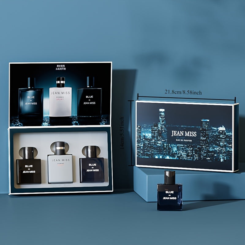 Men's Perfume Set with Fresh Floral Fragrance Alcohol-Free Light Scent