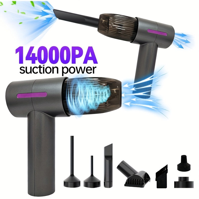 14000PA Handheld Vacuum Cleaner with Long Battery Life for Home and Car