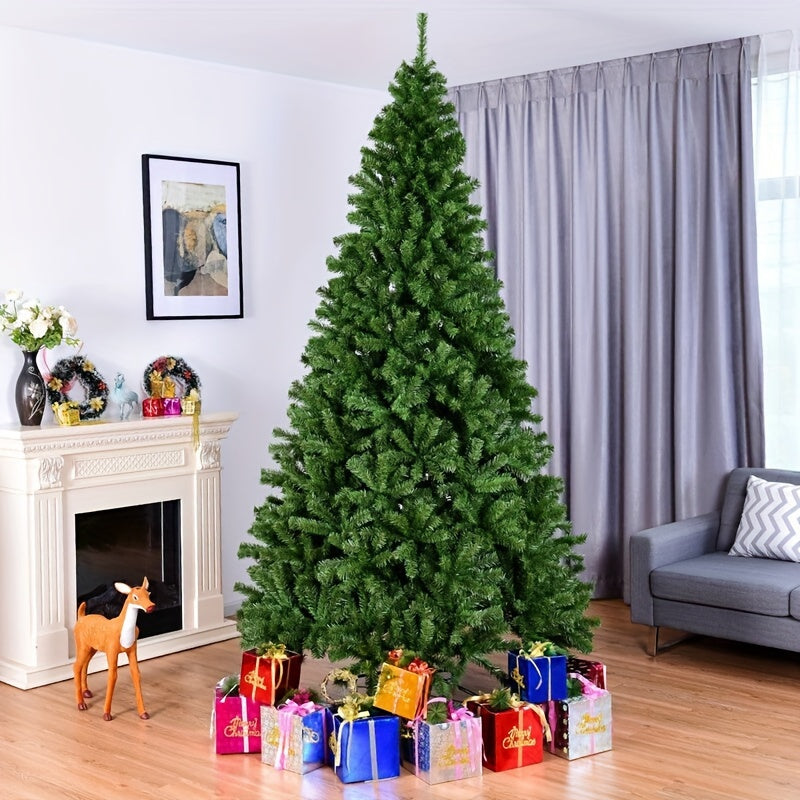 Artificial Christmas Tree PVC and Plush Fake Cedar Holiday Decor for Home Office Garden
