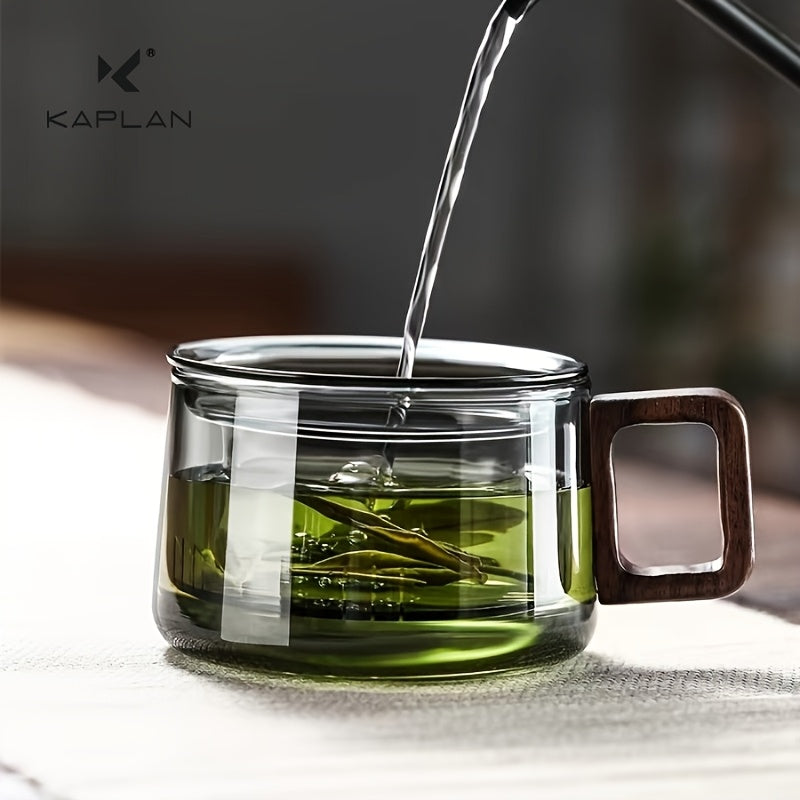 Glass Tea Cup with Infuser 200ml Heat-Resistant Reusable for Loose Leaf Tea