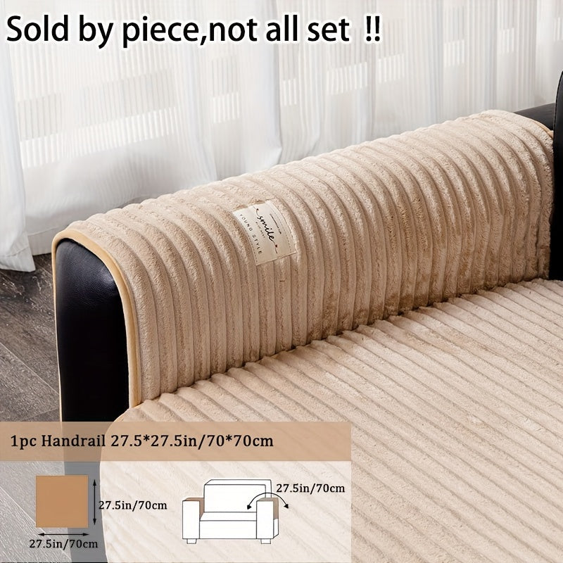 Роскошная плюшевая накидка на диван, противоскользящая, для домашних животных, защита для гостиной