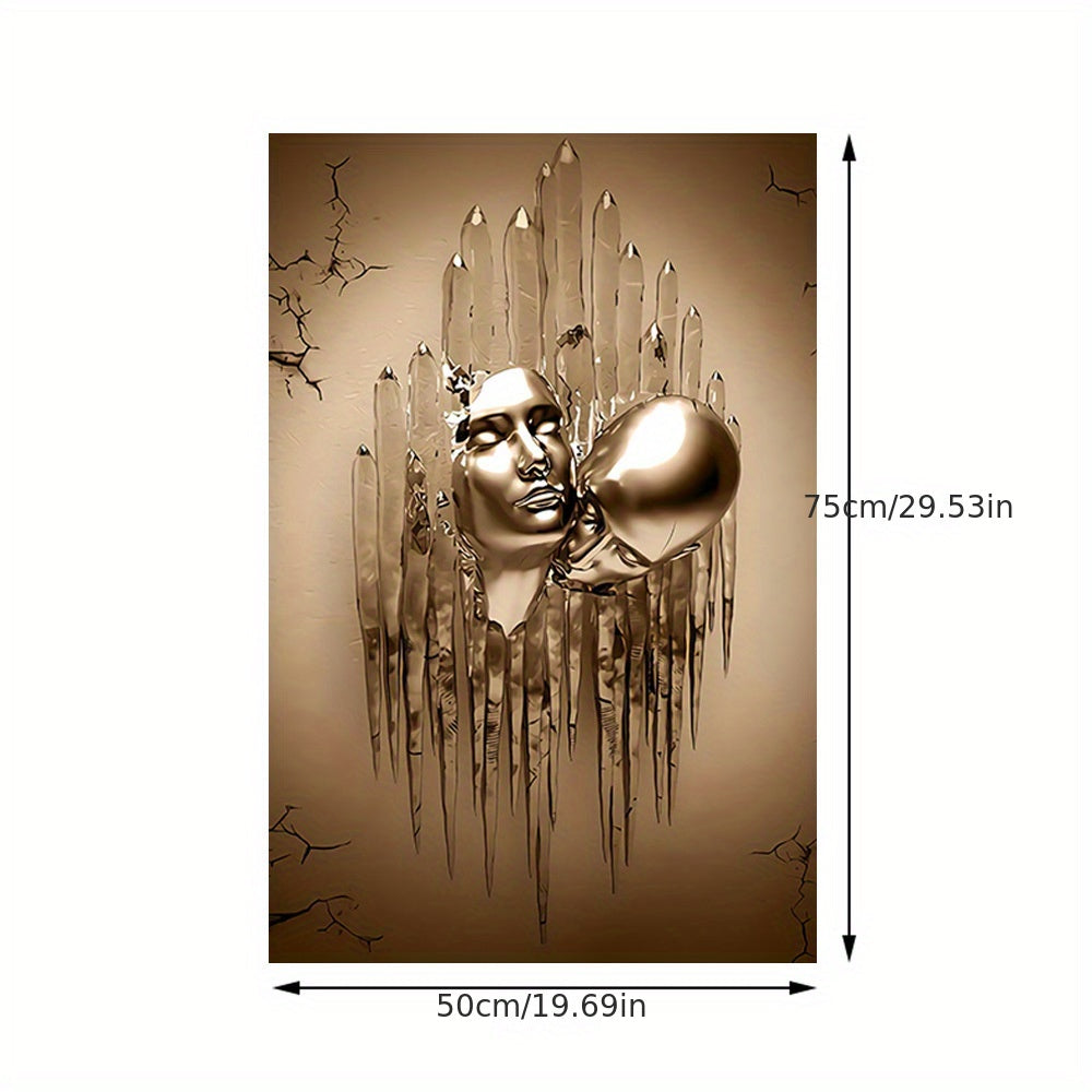 Abstract Canvas Wall Art of Love Couples Kissing 40x60cm or 50x75cm Home Decor