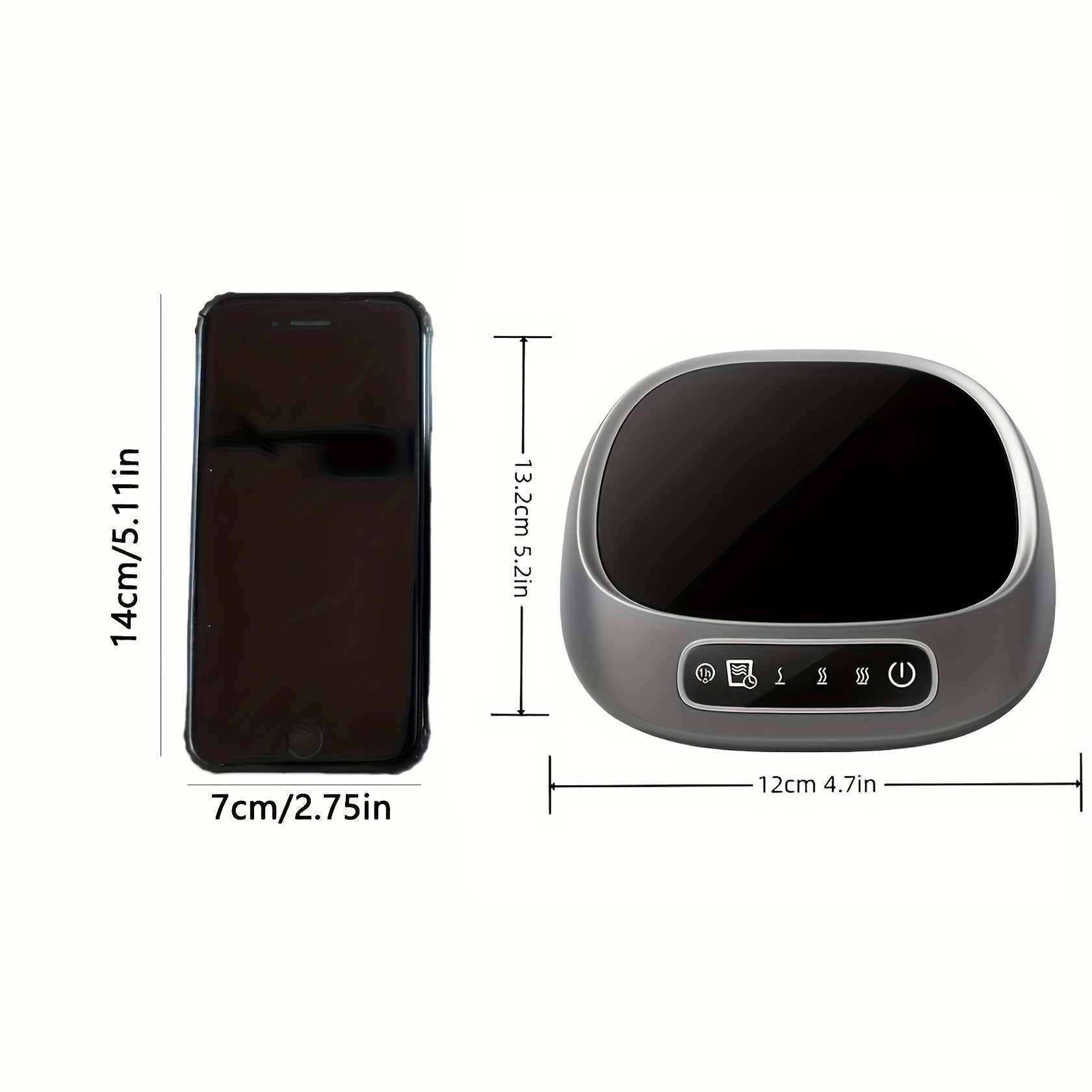 Tinch qizib ketadigan qahva stakani vaqti bilan, USB suv qaynatuvchi plita, shaffof dizayn