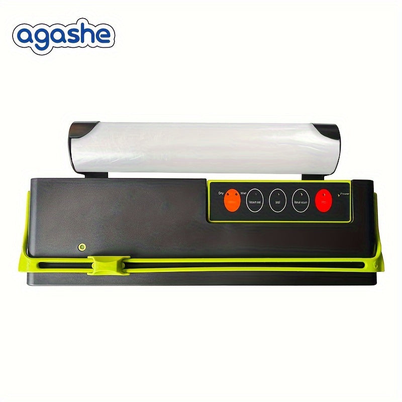 Vacuum Sealer Machine for Kitchen Food Preservation with Roll Bag, Automatic Sealing