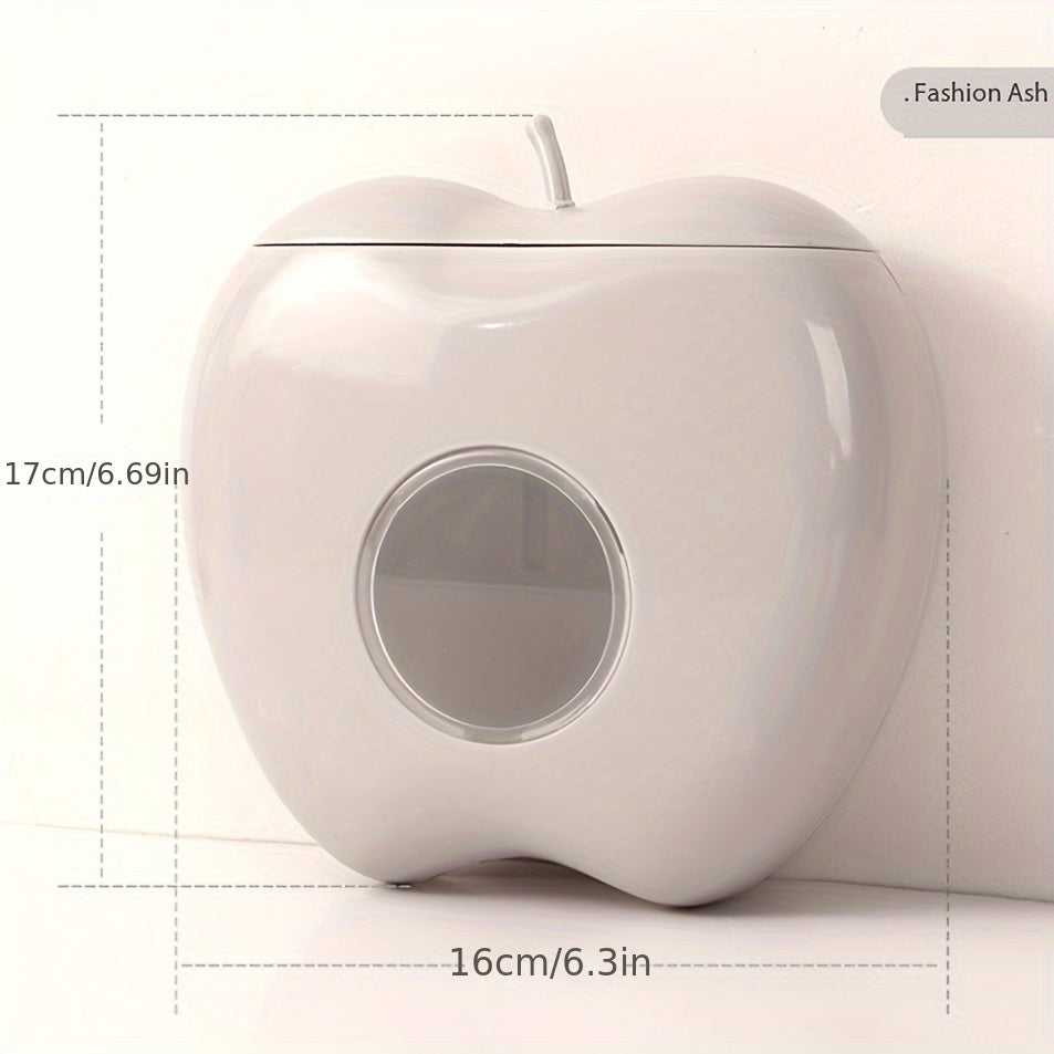 Plastik devor bilan o'rnatiladigan sumka tutgichi, olma shaklidagi oshxona tashkilotchisi, oziq-ovqat qoplamalari uchun