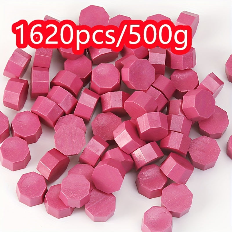 1620pcs 500g Octagonal Sealing Wax Particles for Envelope Gift Box DIY Retro Bulk Sealing Wax