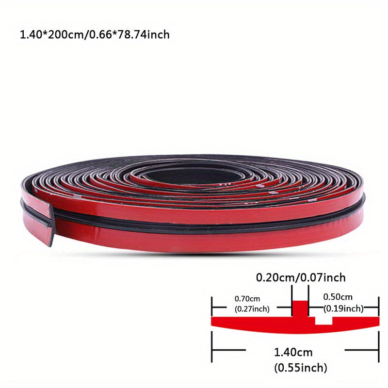 Car Sealing Strip Durable Rubber Black Auto Trunk Door Edge Trim