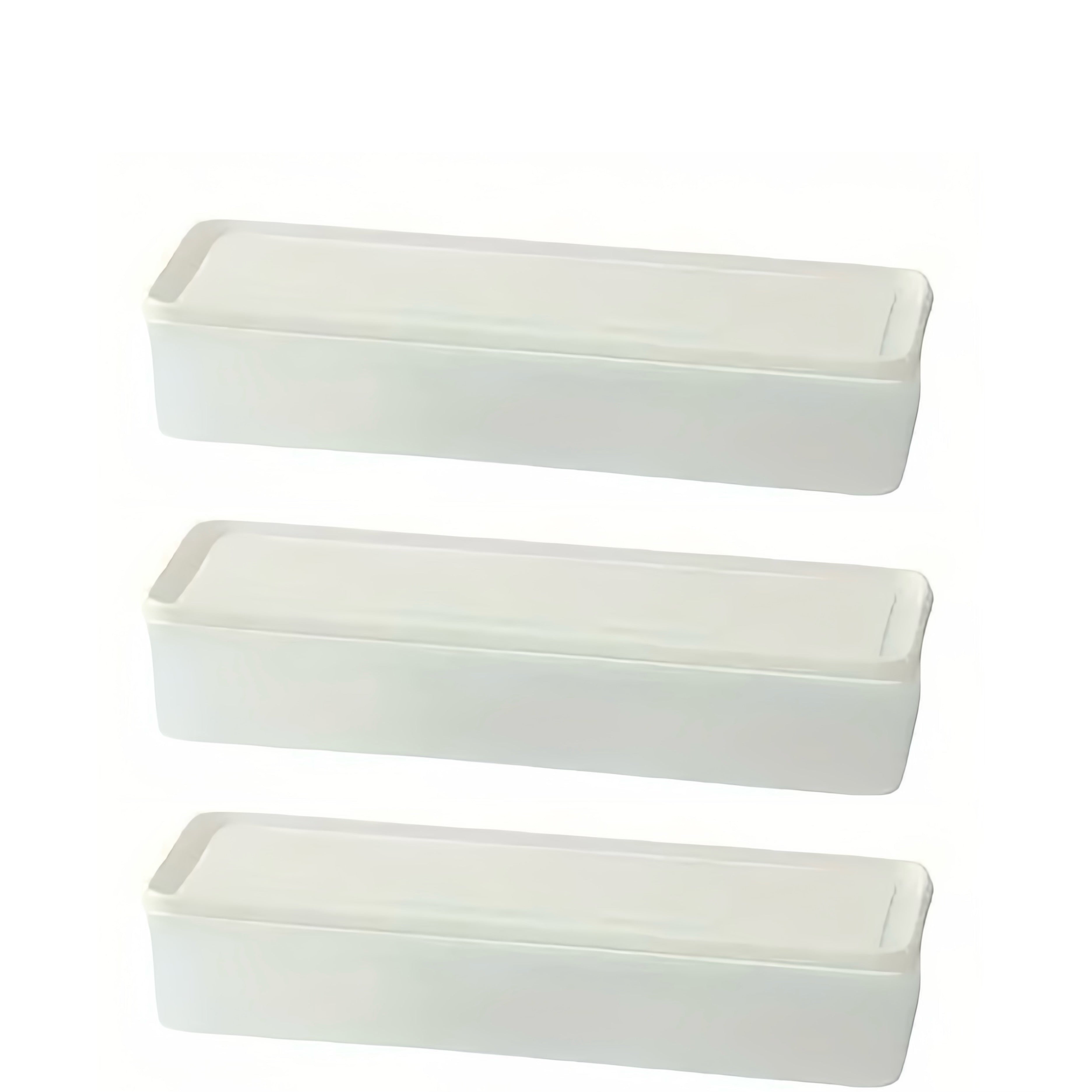 Juego de 3 recipientes de almacenamiento de cocina reutilizables sin BPA, apilables, aptos para congelador