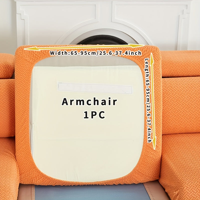 Чехол на диван для украшения гостиной, водонепроницаемый растягивающийся чехол на диван 70x70 дюймов