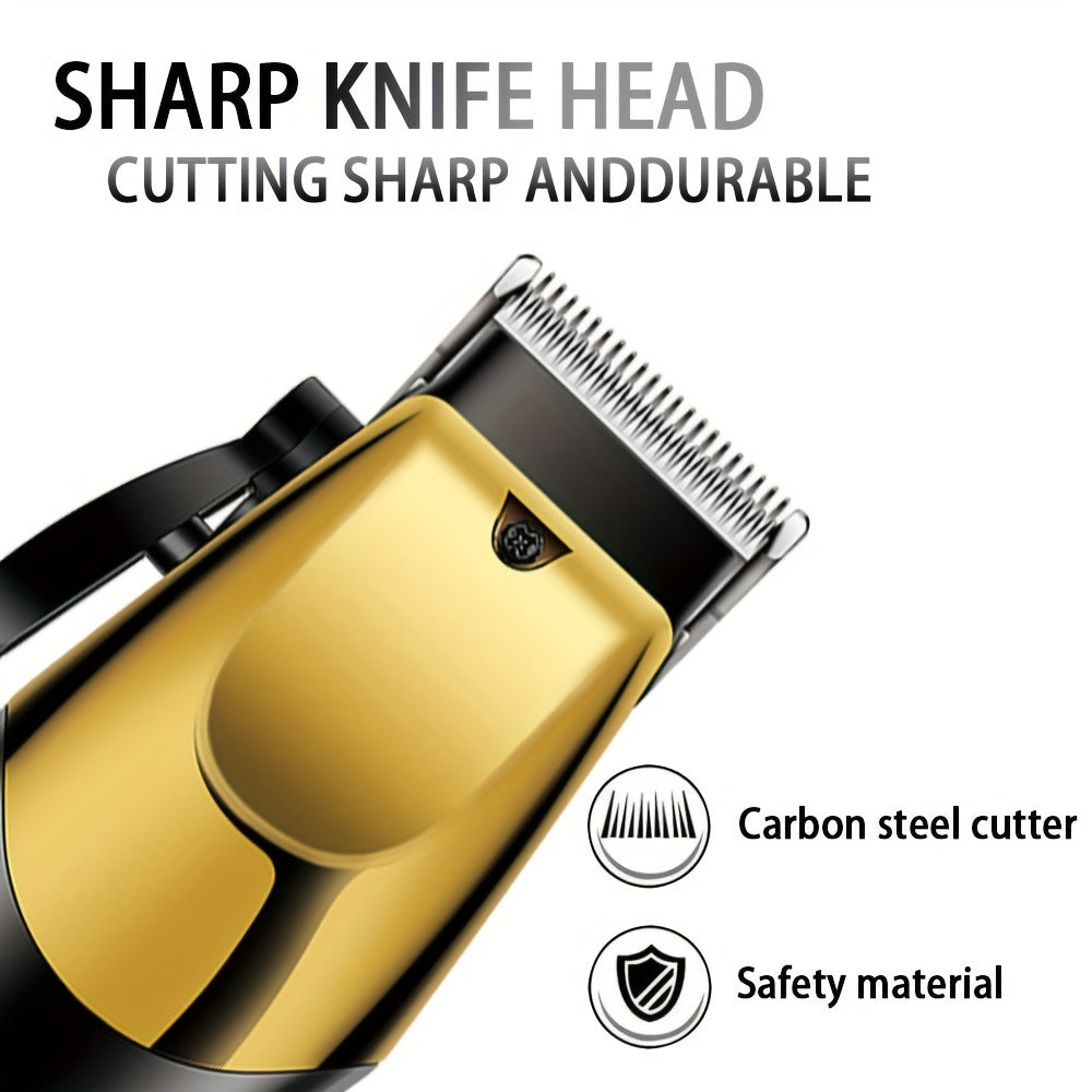 3-in-1 Men's Grooming Kit Electric Hair Clippers T-Shaped Blade Trimmer Foil Shaver USB Rechargeable