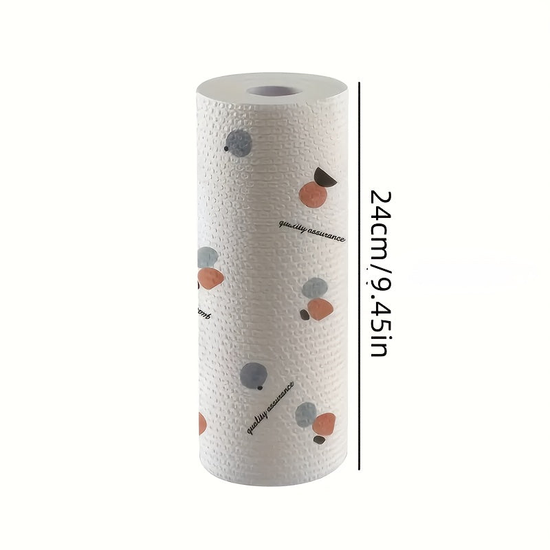 Disposable Bamboo Dishcloths Rolls 50 Sheets Versatile Kitchen Towels