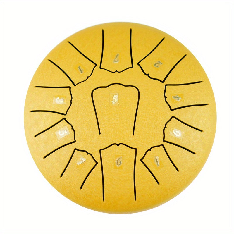 Boshlovchilar uchun 11 ta notli 6 dyuymli turkuaz po'lat tilchali davul