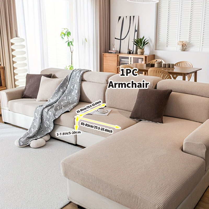 Эластичный чехол на диван, всесезонный, моющийся, прочный, противоскользящий, для кресла до 4-х мест, современный домашний офис