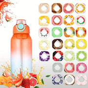 1000ml Fruit-Flavored BPA-Free Plastic Water Bottle with Flip Top and Sealable Lid