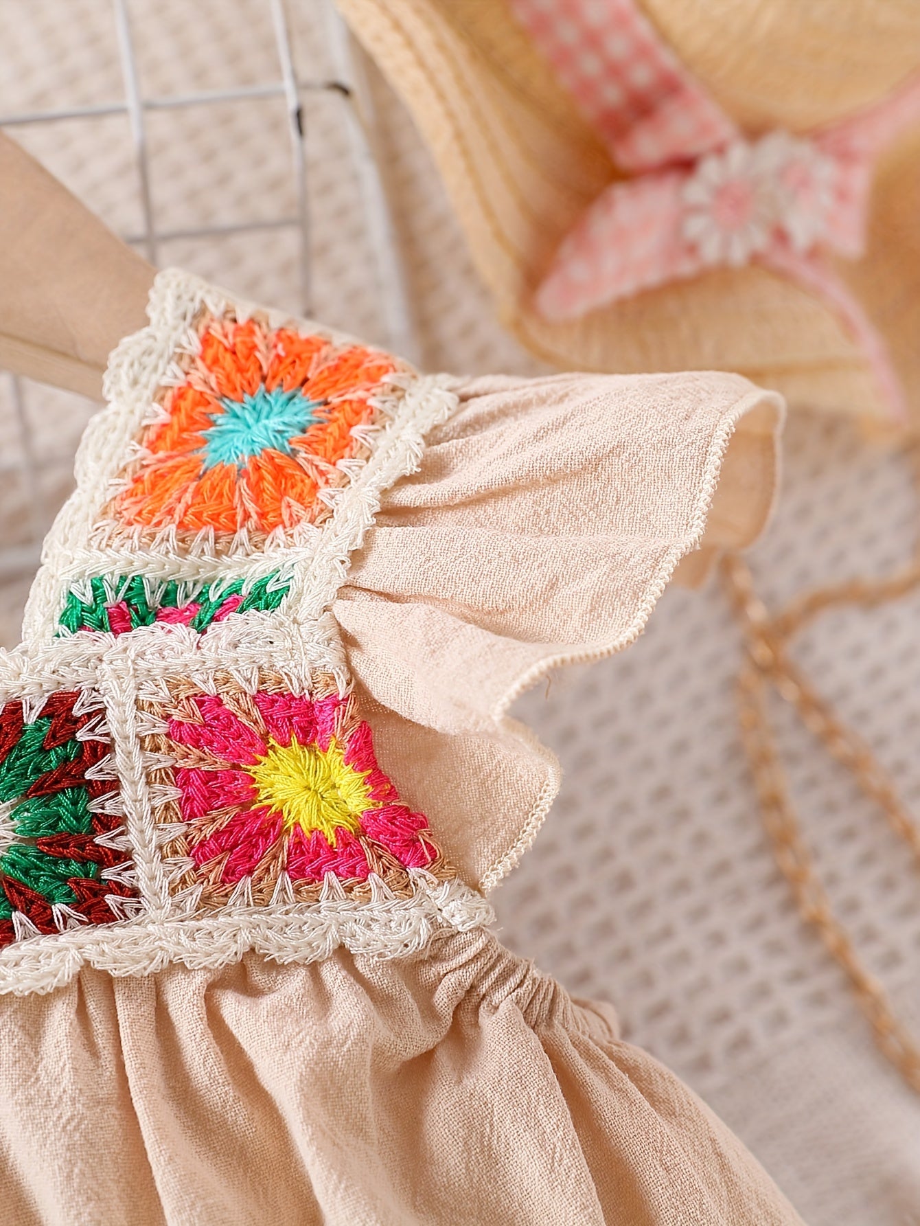 Mono de verano para bebé niña con mangas con volantes y pantalones de falda de pierna ancha para niñas pequeñas